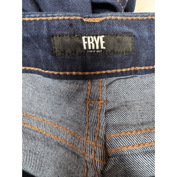 FRYE Womens Casual Retro Classic High Rise Flare Wide Leg Denim Jeans Pants - Picture 7 of 9